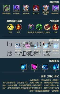 lol ad狐狸,LOL新版本AD狐狸出装