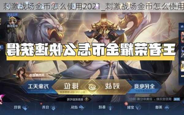 刺激战场金币怎么使用2021_刺激战场金币怎么使用