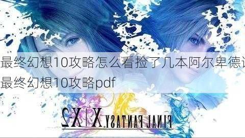 最终幻想10攻略怎么看捡了几本阿尔卑德语,最终幻想10攻略pdf