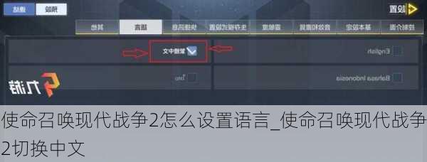 使命召唤现代战争2怎么设置语言_使命召唤现代战争2切换中文