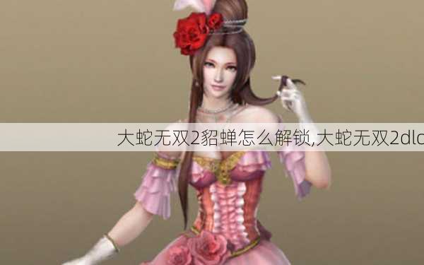 大蛇无双2貂蝉怎么解锁,大蛇无双2dlc