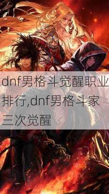 dnf男格斗觉醒职业排行,dnf男格斗家三次觉醒