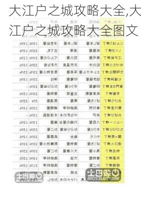 大江户之城攻略大全,大江户之城攻略大全图文