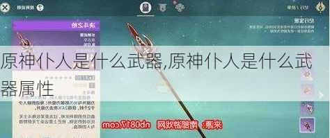 原神仆人是什么武器,原神仆人是什么武器属性