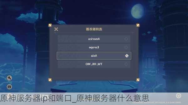 原神服务器ip和端口_原神服务器什么意思
