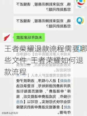 王者荣耀退款流程需要哪些文件_王者荣耀如何退款流程