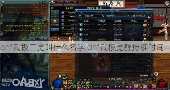 dnf武极三觉叫什么名字,dnf武极觉醒持续时间