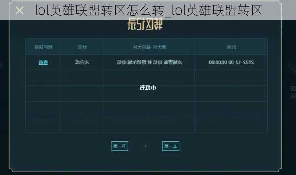 lol英雄联盟转区怎么转_lol英雄联盟转区