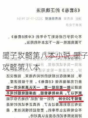 墨子攻略第八本小说,墨子攻略第八本