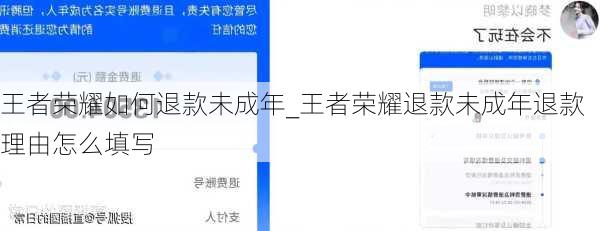 王者荣耀如何退款未成年_王者荣耀退款未成年退款理由怎么填写