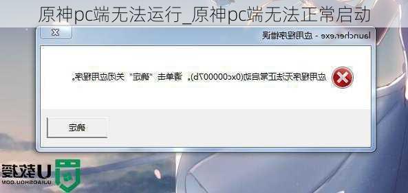 原神pc端无法运行_原神pc端无法正常启动