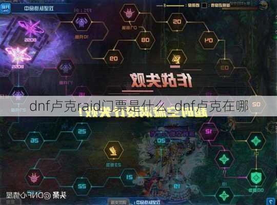 dnf卢克raid门票是什么_dnf卢克在哪