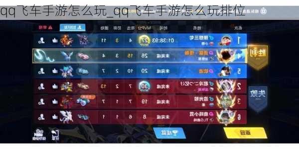 qq飞车手游怎么玩_qq飞车手游怎么玩排位