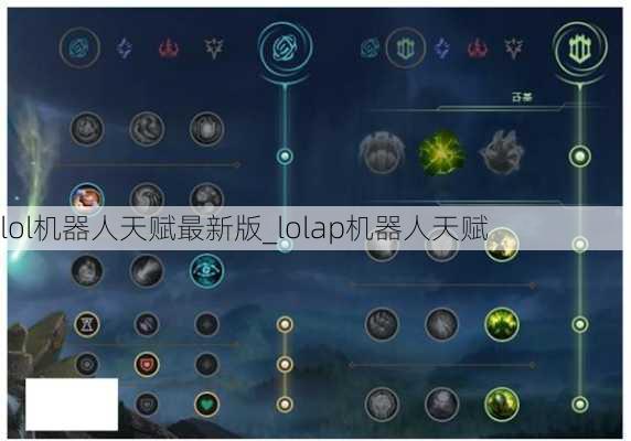 lol机器人天赋最新版_lolap机器人天赋