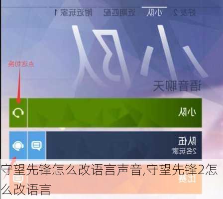 守望先锋怎么改语言声音,守望先锋2怎么改语言