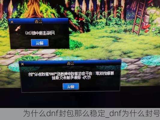 为什么dnf封包那么稳定_dnf为什么封号