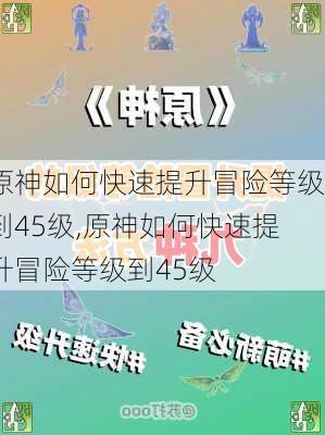 原神如何快速提升冒险等级到45级,原神如何快速提升冒险等级到45级