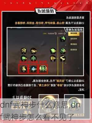 dnf武神步什么意思,dnf武神步怎么看不见了