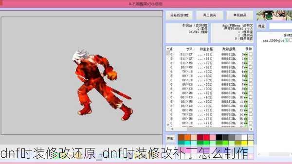 dnf时装修改还原_dnf时装修改补丁怎么制作