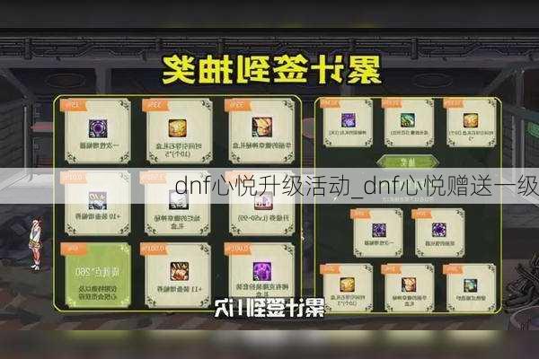 dnf心悦升级活动_dnf心悦赠送一级