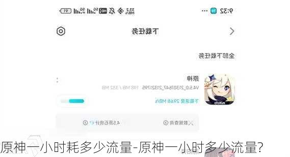 原神一小时耗多少流量-原神一小时多少流量?