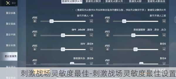 刺激战场灵敏度最佳-刺激战场灵敏度最佳设置