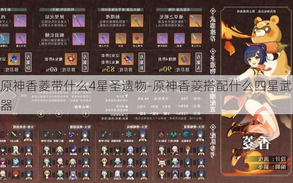 原神香菱带什么4星圣遗物-原神香菱搭配什么四星武器