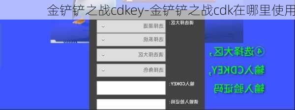 金铲铲之战cdkey-金铲铲之战cdk在哪里使用