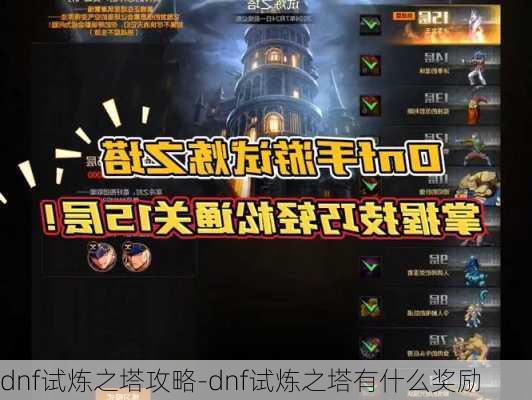 dnf试炼之塔攻略-dnf试炼之塔有什么奖励