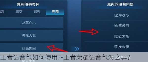 王者语音包如何使用?-王者荣耀语音包怎么弄?