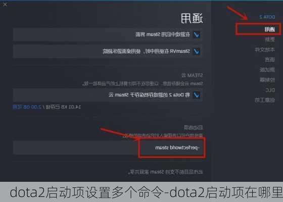 dota2启动项设置多个命令-dota2启动项在哪里